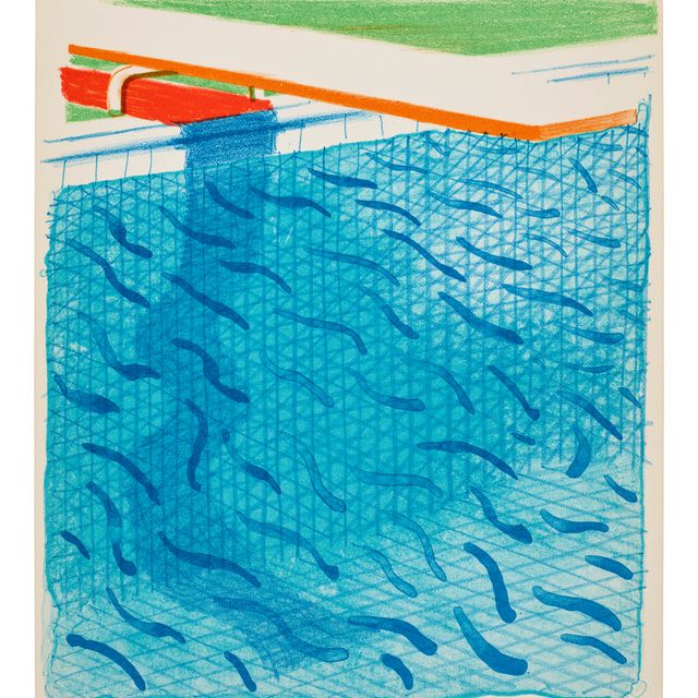 David Hockney — Бассейн из бумаги и синих чернил для книги