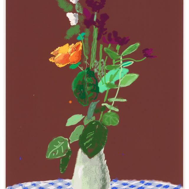 David Hockney — 7 марта 2021 года, Еще больше цветов на столе