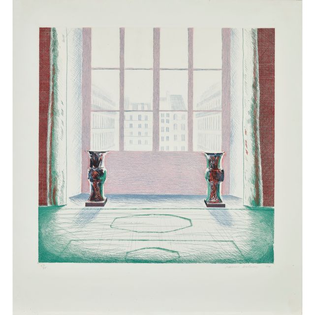 David Hockney — Две вазы в Лувре