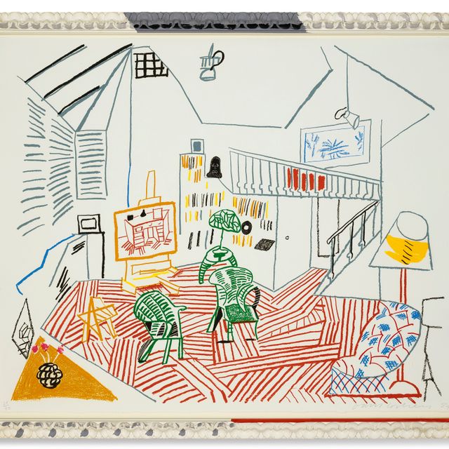 David Hockney — Интерьер студии в Пемброуке