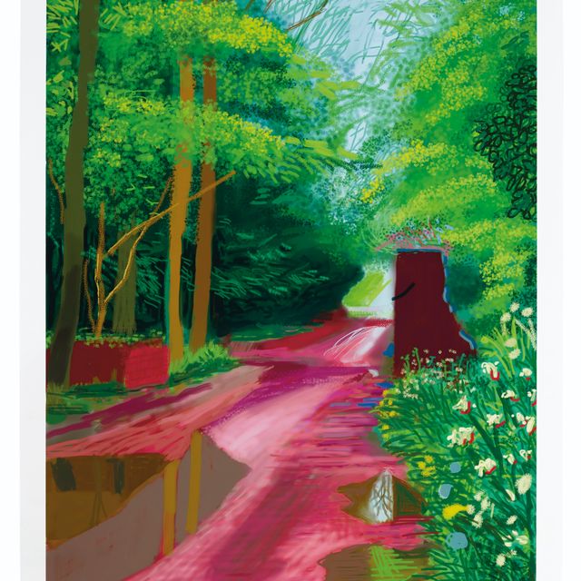 David Hockney — Приход весны в Уолдгейт, Восточный Йоркшир, в 2011 году (двадцать одиннадцать) - 11 мая 2011