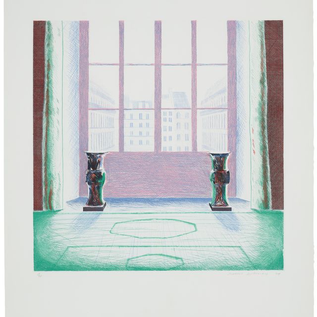 David Hockney — Две вазы в Лувре