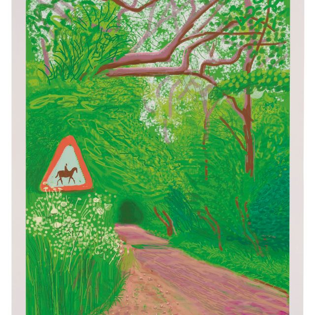 David Hockney — Приход весны в Уолдгейт, Восточный Йоркшир, в 2011 году (двадцать одиннадцать часов) - 30 мая 2011