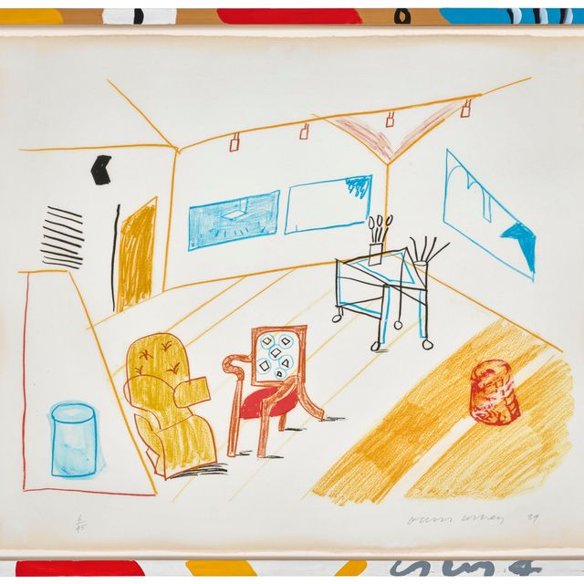 David Hockney — Разговор в студии, начиная с перемещения фокуса