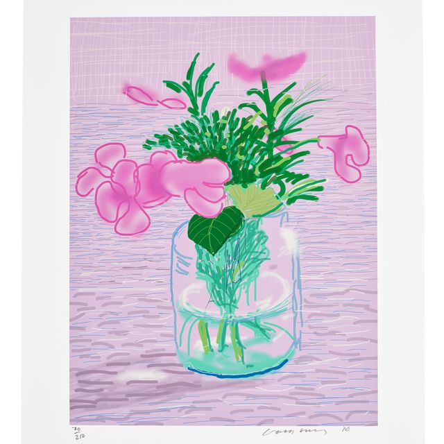 David Hockney — Без названия, № 329, из книги побольше: Художественное издание А