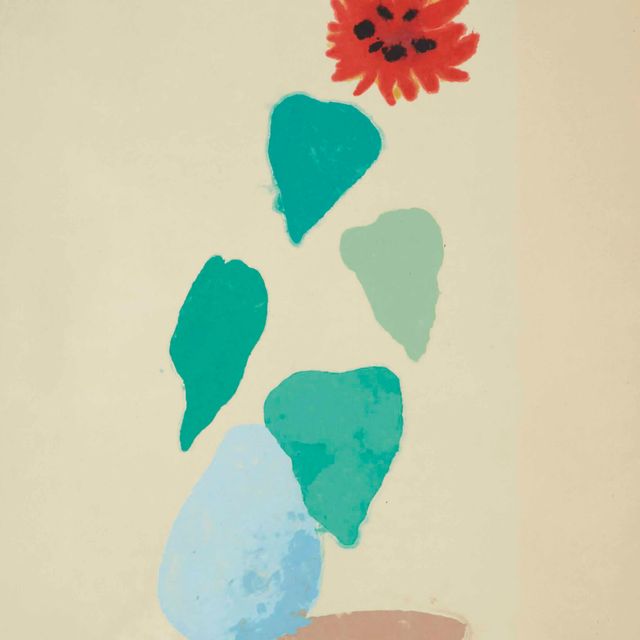 David Hockney — Подсолнух (бумажный фонд I)