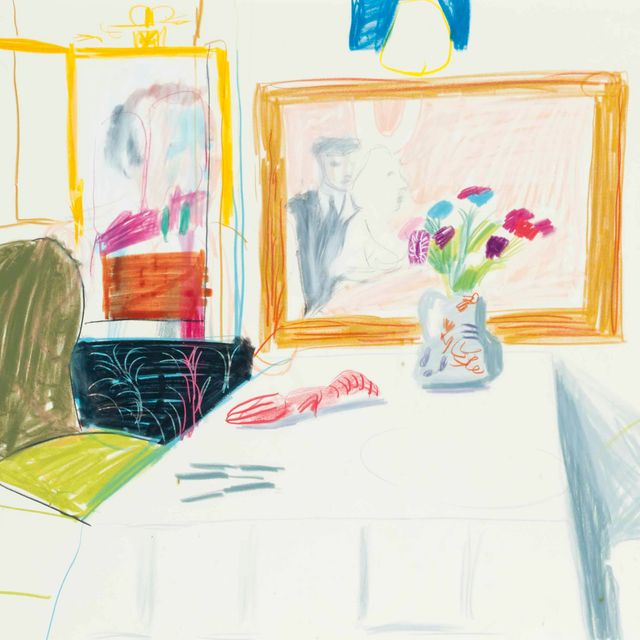 David Hockney — Интерьер ресторана Odin's