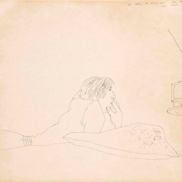 David Hockney — Оле смотрит полуночный фильм