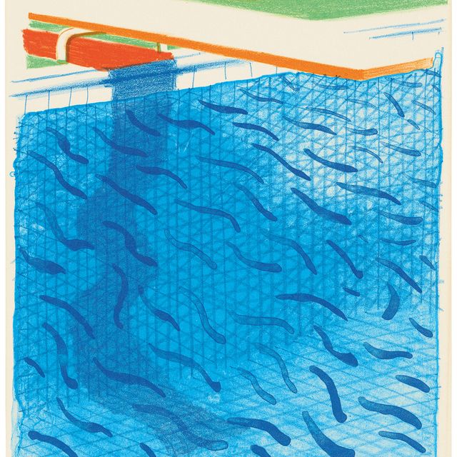 David Hockney — Бассейн, сделанный из бумаги и синих чернил для книги