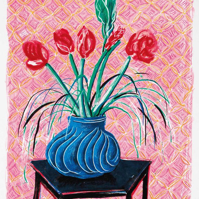 David Hockney — Амариллис в вазе, из "Движущегося фокуса" (M.C.A.T. 266; T. 272)