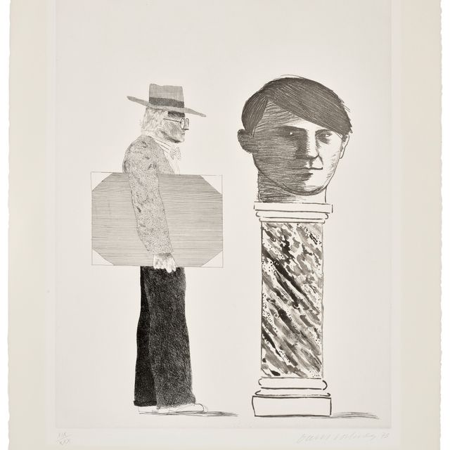 David Hockney — Студент, от: Hommage à Picasso