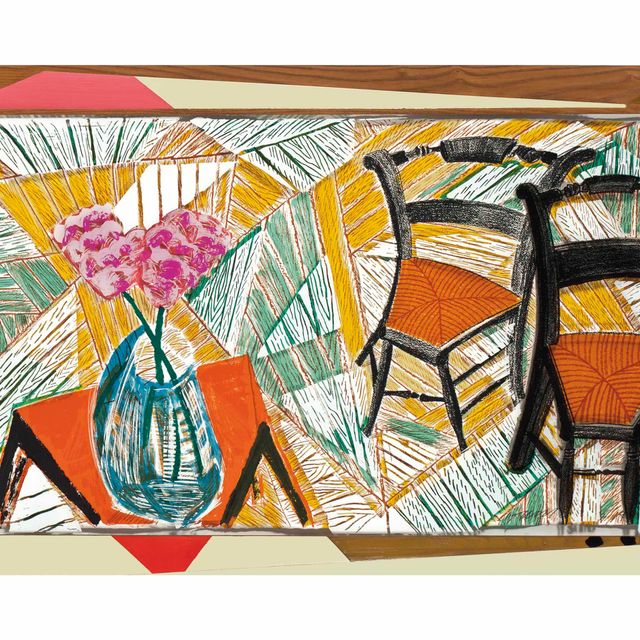 David Hockney — Проходя мимо двух стульев, из движущегося фокуса