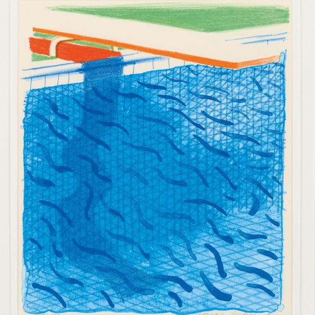 David Hockney — Бассейн, сделанный из бумаги и синих чернил для книги