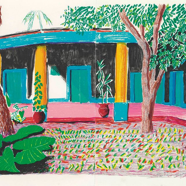 David Hockney — Отель "Акатлан": Второй день после переезда (M.C.A.T. 270; T. 283)