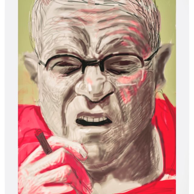 David Hockney — Автопортрет, 13 марта 2012 года
