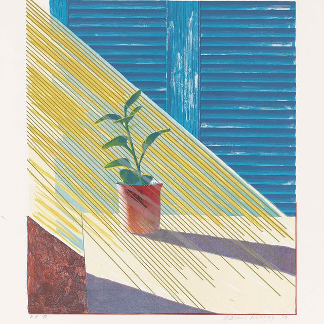 David Hockney — Солнце, из серии "Погода" (S.A.C. 136; Токио 127)
