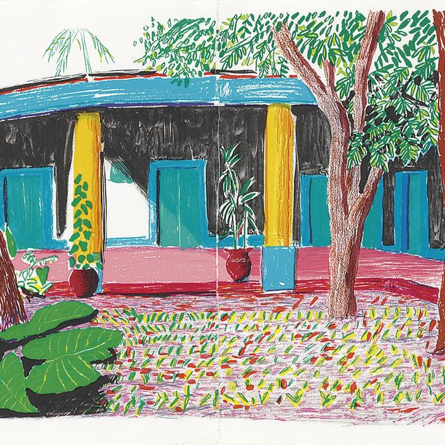 David Hockney — Отель "Акатлан": Второй день из серии "Утренний фокус" (M.C.A.T. 270; Tyler 283)