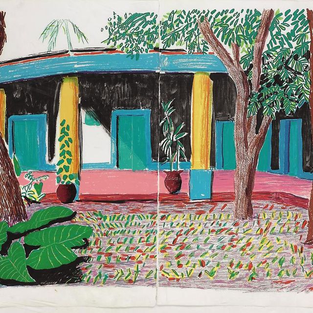 David Hockney — Отель "Акатлан": Второй день, из серии "Движущийся фокус" (К. 270; Тайлер 283)