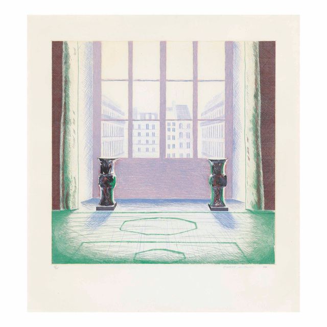 David Hockney — Две вазы в Лувре