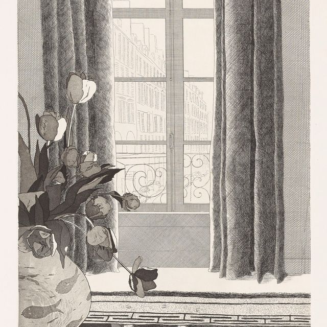 David Hockney — Улица Сены