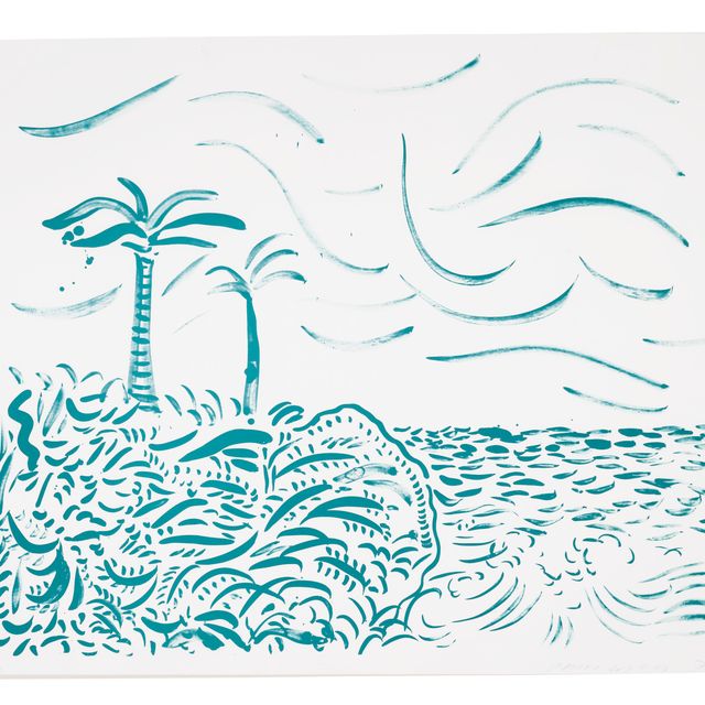 David Hockney — Зеленый Бора-Бора