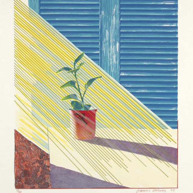 David Hockney — Солнце, из серии "Погода" (Шотландский художественный совет, 130; Музей современного искусства Токио, 127)