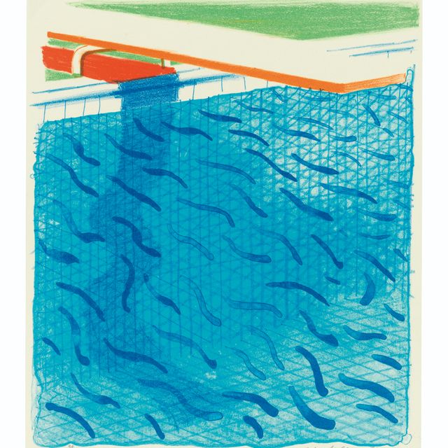David Hockney — Бассейн, сделанный из бумаги и синих чернил для книги