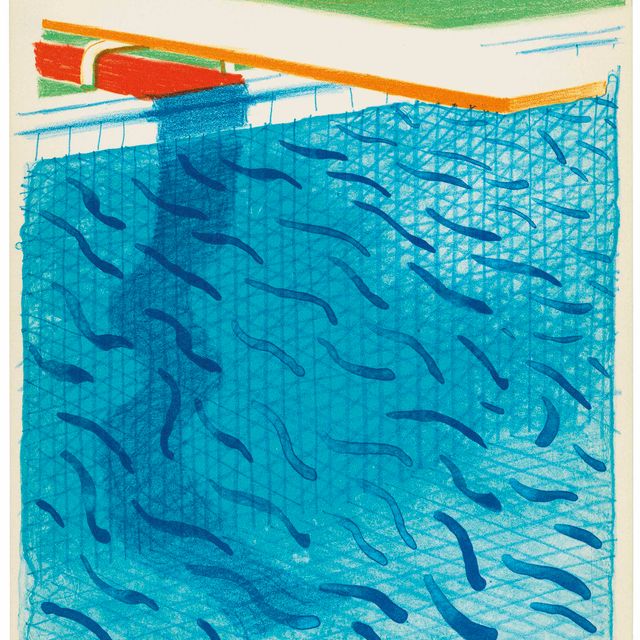 David Hockney — Бассейн, сделанный из бумаги и синих чернил для книги