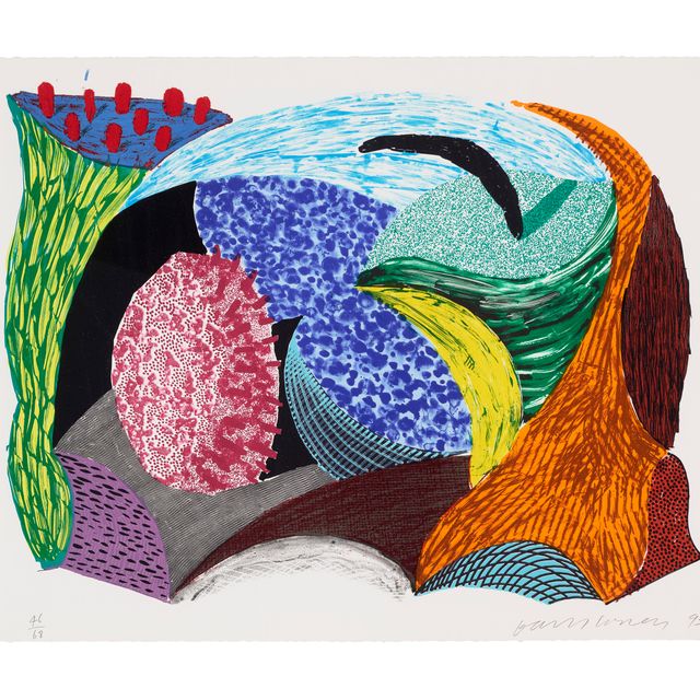 David Hockney — Голубая скала Хэнг-Клифф, с нескольких новых принтов