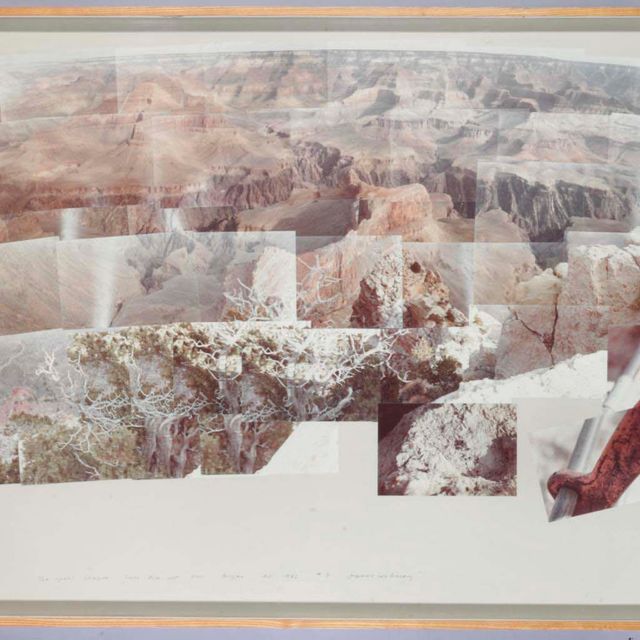 David Hockney — Южный край Гранд-каньона с железной дорогой, октябрь 1982 года