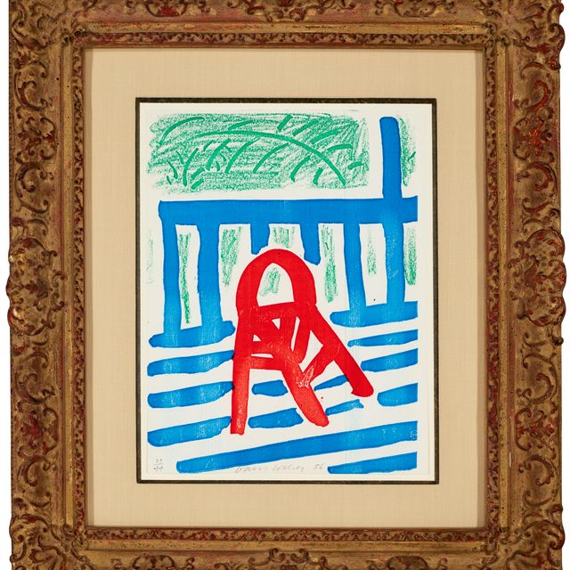 David Hockney — Красное кресло, апрель 1986 года