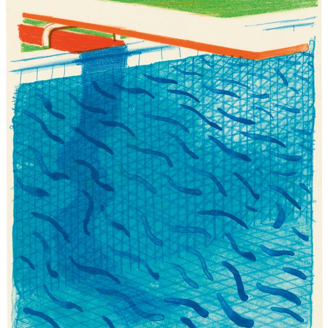 David Hockney — Бассейн, сделанный из бумаги и синих чернил для книги