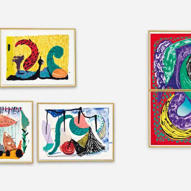 David Hockney — Еще несколько новых гравюр (M.C.A.T. 338-343; G. 1622-1627)