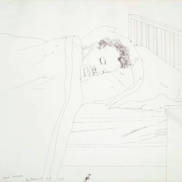 David Hockney — Марк Ланкастер спит