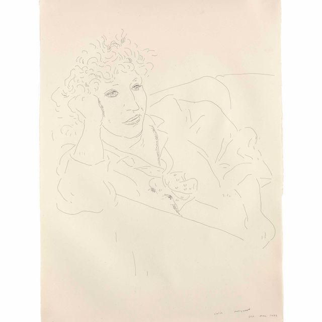 David Hockney — Селия Голливуд, май 1984 года