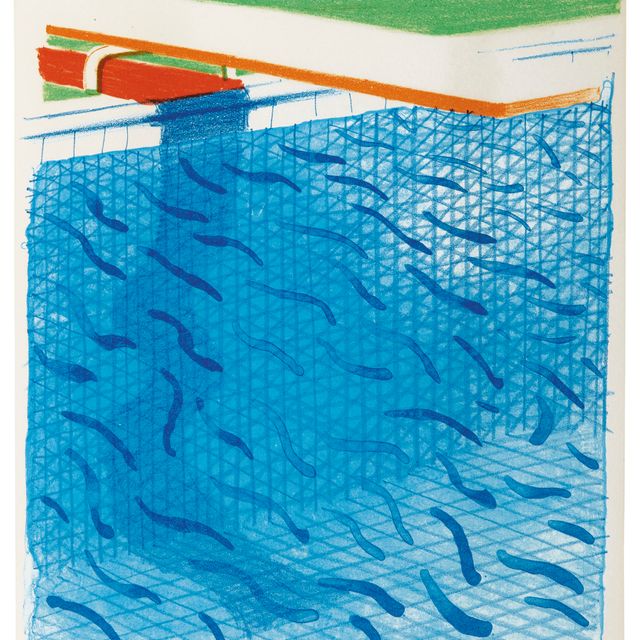 David Hockney — Бассейн из бумаги и синих чернил для книги