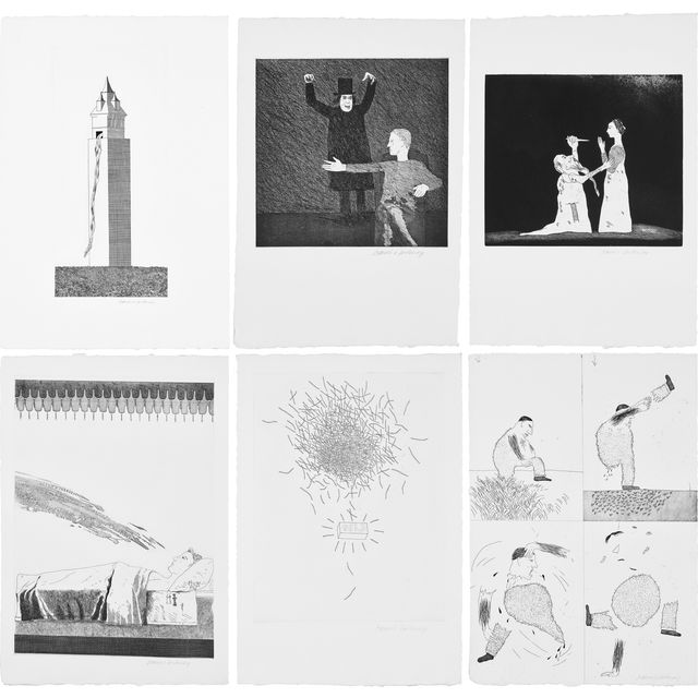 David Hockney — Иллюстрации к шести сказкам Братьев Гримм