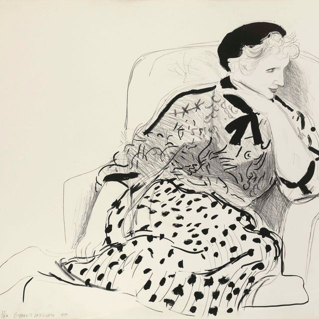 David Hockney — Селия в кресле (Токио, 239)