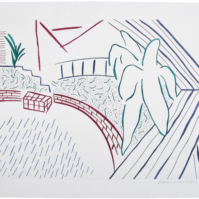 David Hockney — Мой бассейн и терраса размером восемь на восемь, чтобы отпраздновать Временное современное