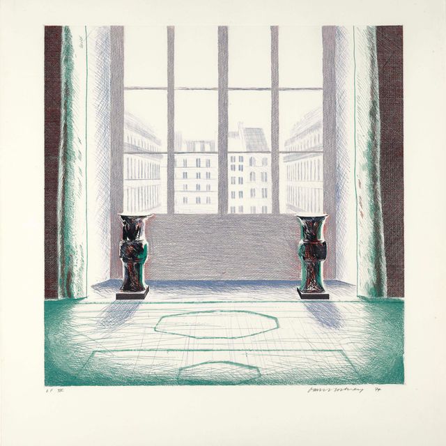 David Hockney — Две вазы в Лувре (S.A.C. 168; Токио 154)