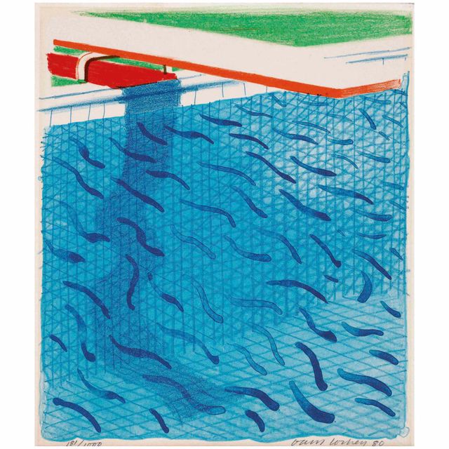 David Hockney — Бассейн, сделанный из бумаги и синих чернил для книги