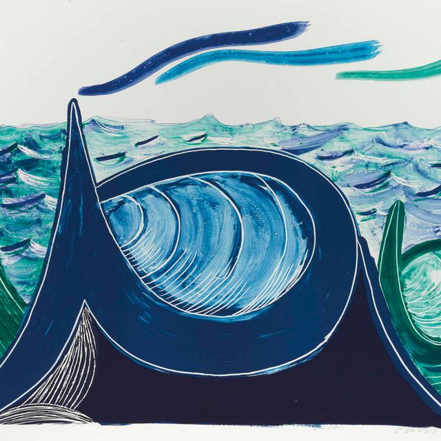 David Hockney — Волна, Литография