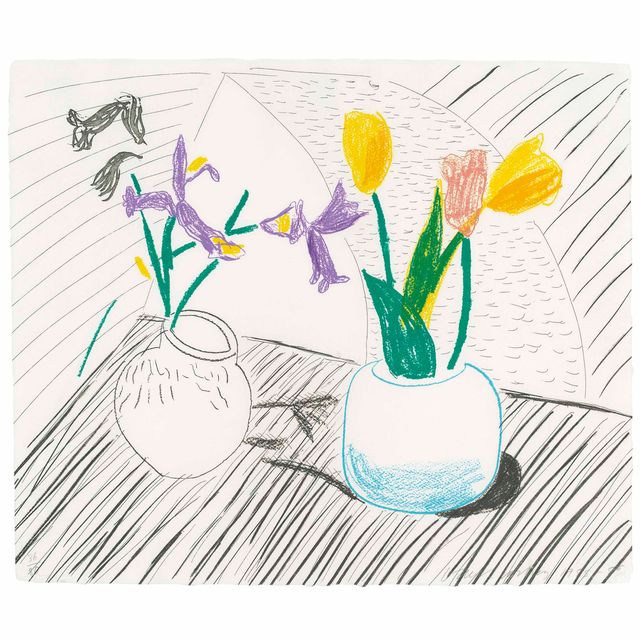 David Hockney — Белый фарфор, от: Moving Focus