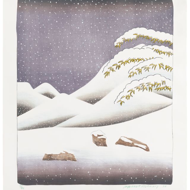 David Hockney — Снег, из серии "Погода"