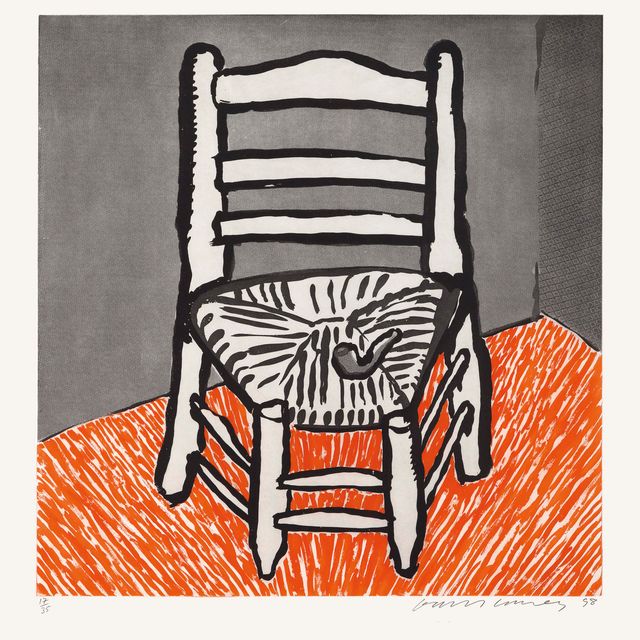 David Hockney — Кресло Ван Гога (белое)