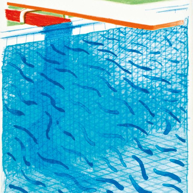 David Hockney — Бассейн, сделанный из бумаги и синих чернил для книги