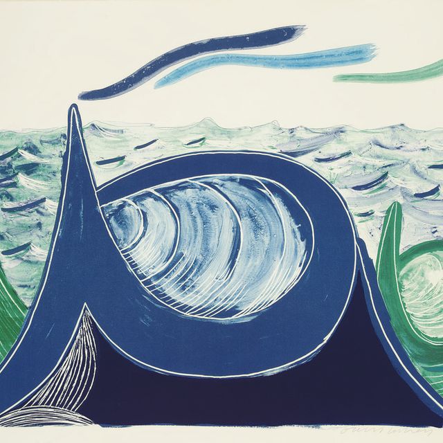 David Hockney — Волна, литография (M.C.A.T. 324)
