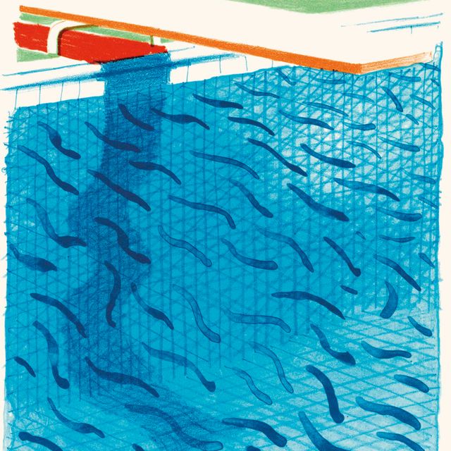 David Hockney — Бассейн, сделанный из бумаги и синих чернил для книги