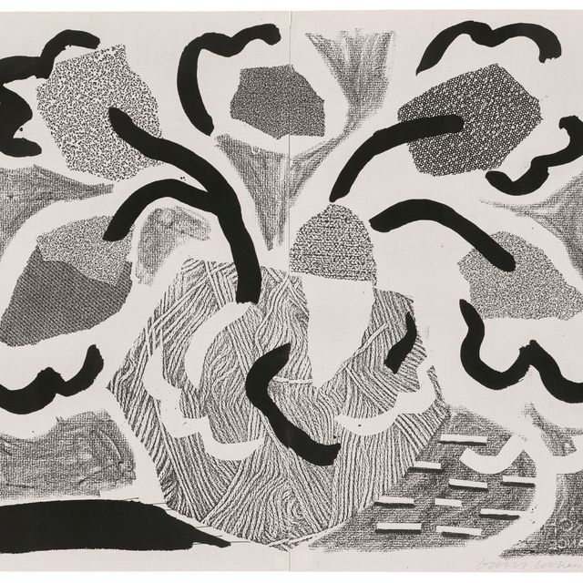 David Hockney — Серые цветы