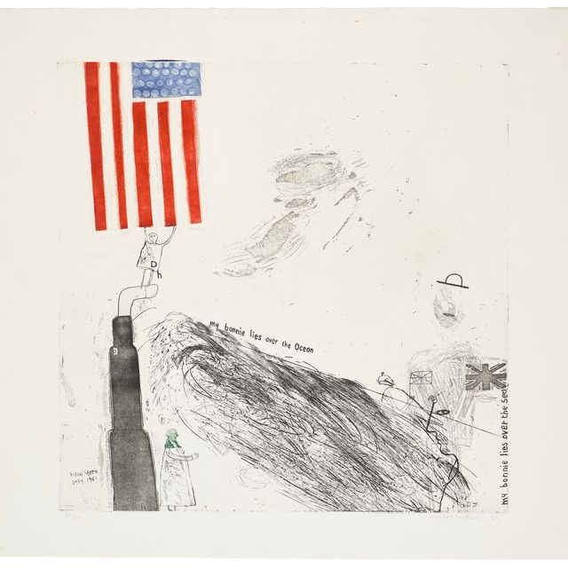 David Hockney — Моя Красавица лежит над океаном.